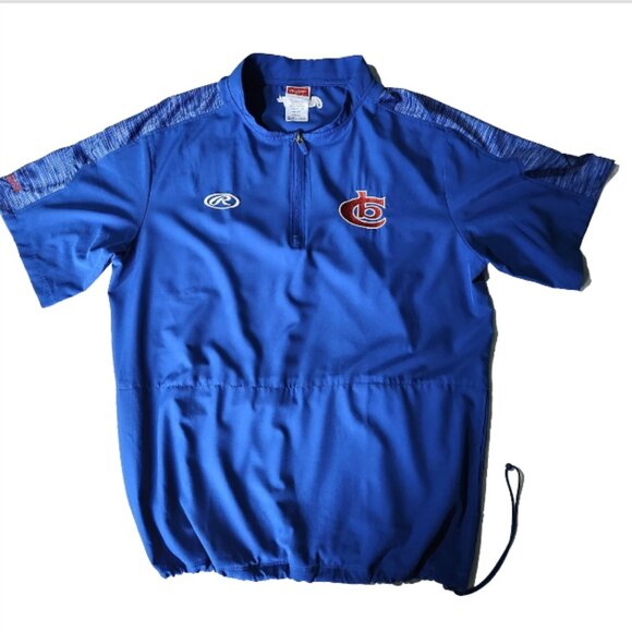 Rawlings Shirt 1/4 Zip Pullover Top Activewear Drawstring Waist Men's Med - Picture 4 of 9